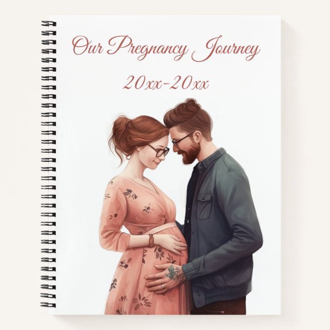 Editable Our Pregnancy Journey Journal (Front)