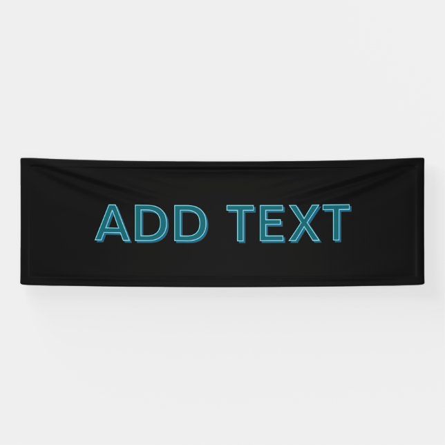 Editable Outlined Lettering w/Drop Shadow  Banner (Horizontal)