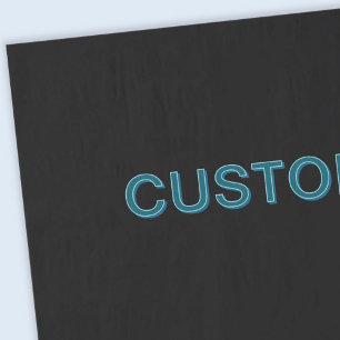 Editable Outlined Lettering w/Drop Shadow  Tissue Paper