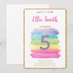 Editable Painting Invitation