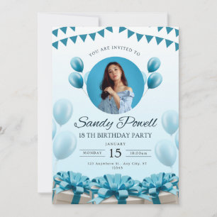 Editable Party Template Birthday Invitation 