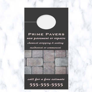 Editable Pavers Door Hanger
