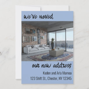 Editable Photo Address Change Announcement