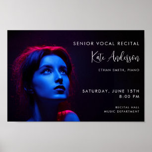 Editable Photo Music Concert Recital Template  Poster