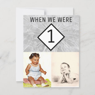 Editable Photo Table Numbers When We Were Younger
