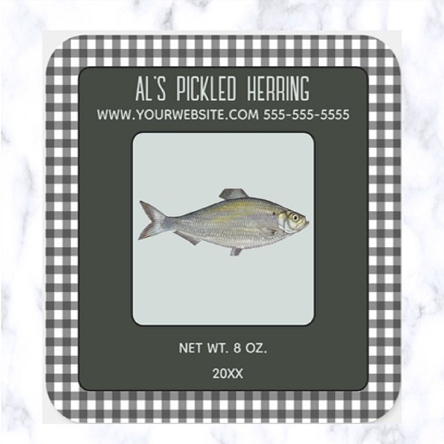 Editable Pickled Herring Square Sticker (Creator Uploaded)