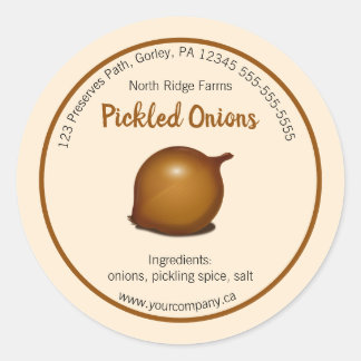 Editable Pickled Onions Label