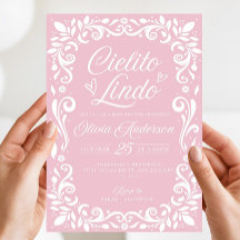 Editable Pink Cielito Lindo Invitation, Cielito