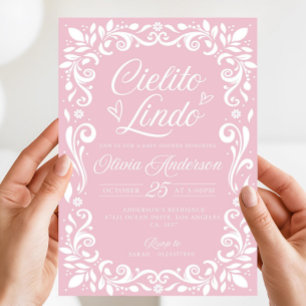 Editable Pink Cielito Lindo Invitation, Cielito Invitation