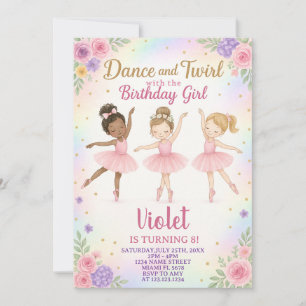 Editable Pink Dance Party Template