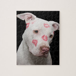 Editable Pitbull Lover Jigsaw Puzzle