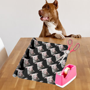 Editable Pitbull Lover Wrapping Paper