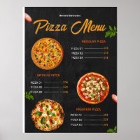 Editable Pizza Menu Pizzaria Restaurant Menu