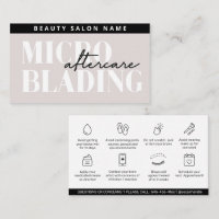 Editable PMU Brow Eyebrows Microblading Aftercare