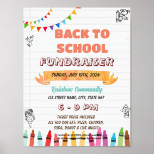 Editable principal school flyer poster
