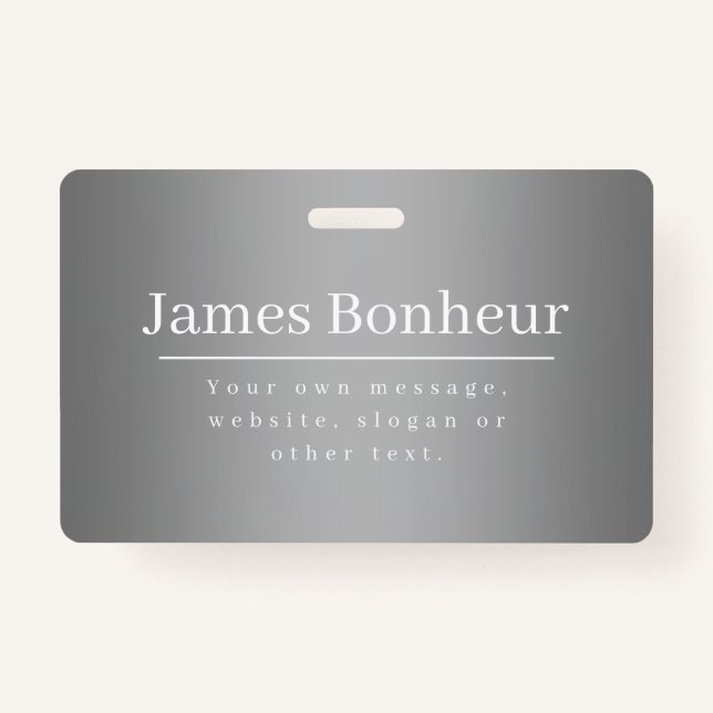 Editable Promotional Template for Business etc. ID Badge (Front)