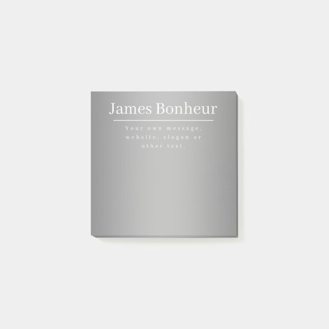 Editable Promotional Template for Business etc. Post-it Notes (Front)