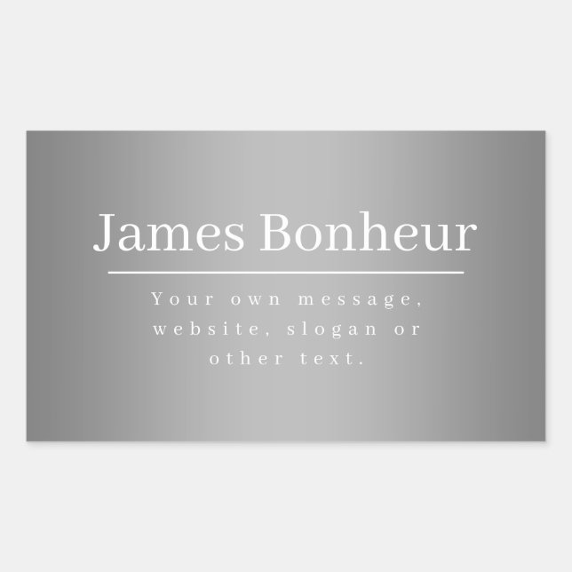 Editable Promotional Template for Business etc. Rectangular Sticker (Front)