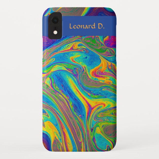 Editable Psychedelic Movement Case-Mate iPhone Case (Back)