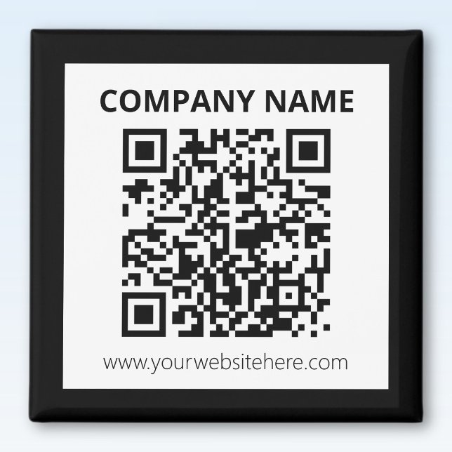 Editable QR code & Simple Customisable Design  Magnet (Creator Uploaded)