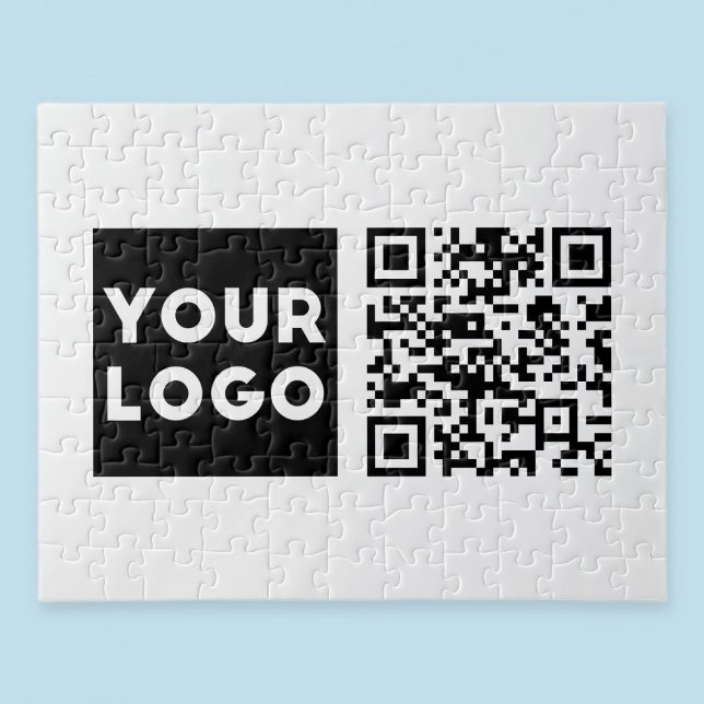 Editable QR code & Your Business Logo or Image Jigsaw Puzzle (Creator Uploaded)
