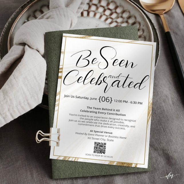 Editable Recognition Event Invitation (Where presentation meets purpose—an invitation designed for elevated recognition experiences.)