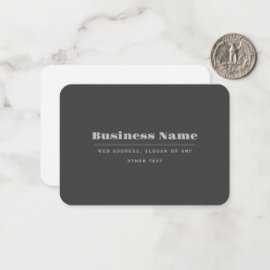 Editable Retro-Modern Text Template Dark Grey