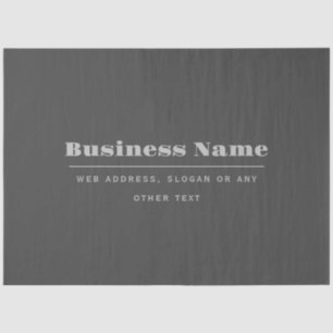Editable Retro-Modern Text Template Dark Grey Tissue Paper
