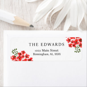 Editable Return Address Labels