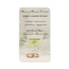 Editable Rings and Flower Wedding Officiant