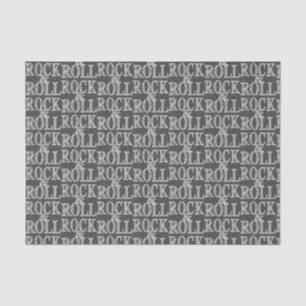 Editable Rock 'n' Roll Leather Design Tissue Paper