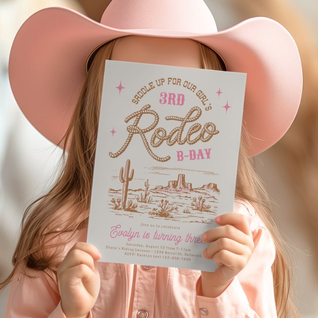 Editable Rodeo Birthday Party Invitations (Creator Uploaded)