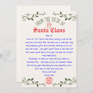 Editable Santa Letter Template Printable