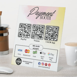 Editable Scan to Pay Sign - QR Code Template