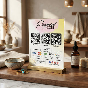 Editable Scan to Pay Sign - QR Code Template Flyer