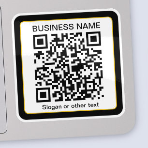 Editable Scannable QR code + Your Business Name