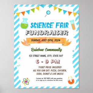 Editable Science Fair flyer Poster