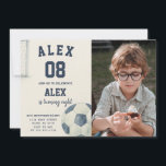 Editable Soccer Birthday Invitation with photo<br><div class="desc">Kick off the fun with our Editable Soccer Birthday Invitation – the perfect choice for kids who love the game! ⚽ Whether you’re hosting a backyard match, a sports centre party, or just celebrating your little champion’s special day, this invite sets the tone for a winning event. Easily customise your...</div>