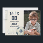 Editable Soccer Birthday Invitation with photo<br><div class="desc">Kick off the fun with our Editable Soccer Birthday Invitation – the perfect choice for kids who love the game! ⚽ Whether you’re hosting a backyard match, a sports centre party, or just celebrating your little champion’s special day, this invite sets the tone for a winning event. Easily customise your...</div>