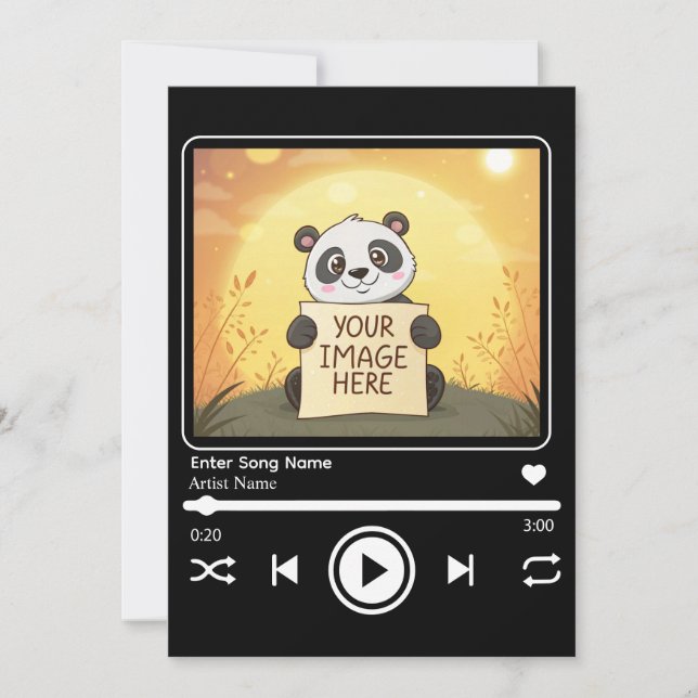 Editable Song Music Player Template (Front)