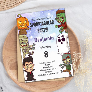 Editable Spooky Party Card