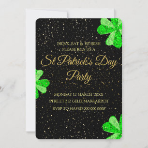 Editable St Patrick's Day Party Invitation, Templa Invitation