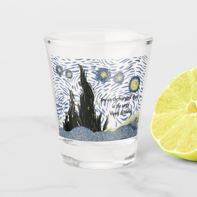 Editable Starry Night Glass (Front)