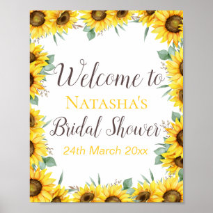 Editable Sunflower Welcome Sign, Custom Sign
