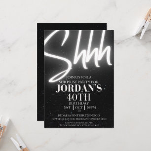 Editable, Surprise Party, Surprise Birthday invita Invitation