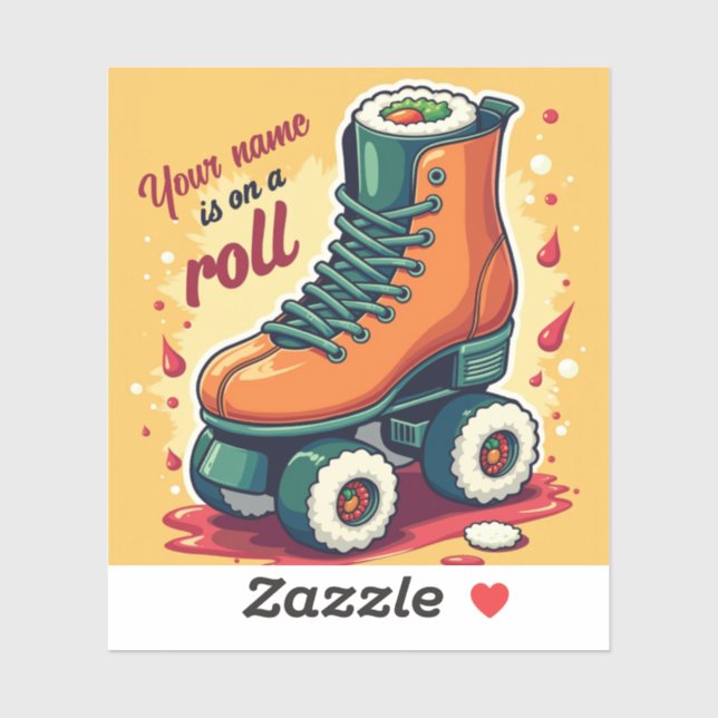 Editable Sushi Roller Skates Quote Art (Sheet)