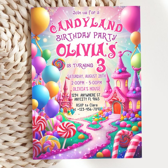 Editable Sweet Celebration Birthday Invitation (Creator Uploaded)