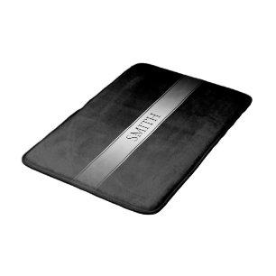 Editable Text & Colours   Gradient Stripe w/Border Bath Mat