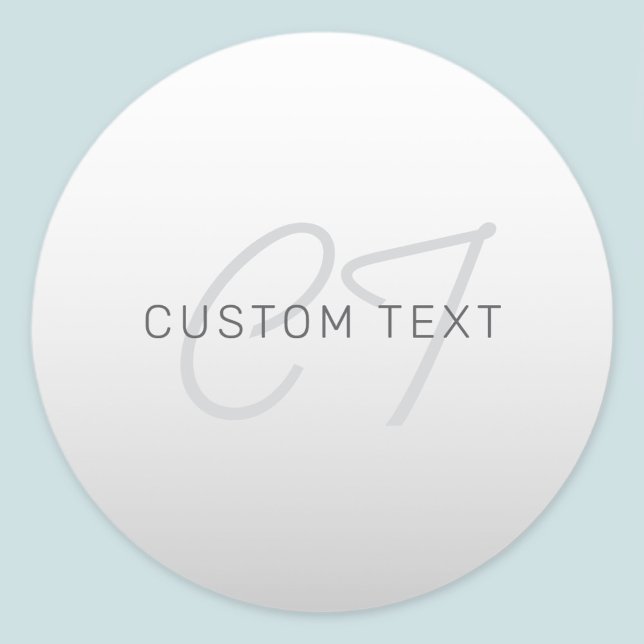 Editable Text for Business, Greeting or Name Classic Round Sticker (Creator Uploaded)