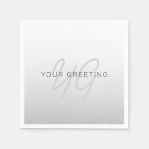 Editable Text for Business, Greeting or Name Napkin